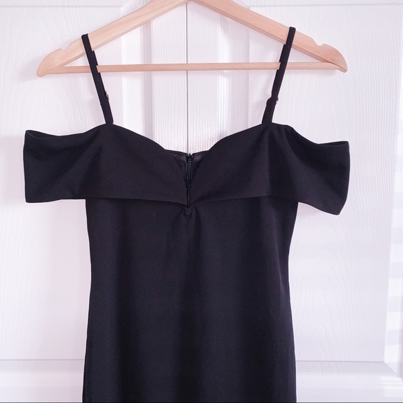 Black Off The Shoulder Dress - Picture 2 of 3